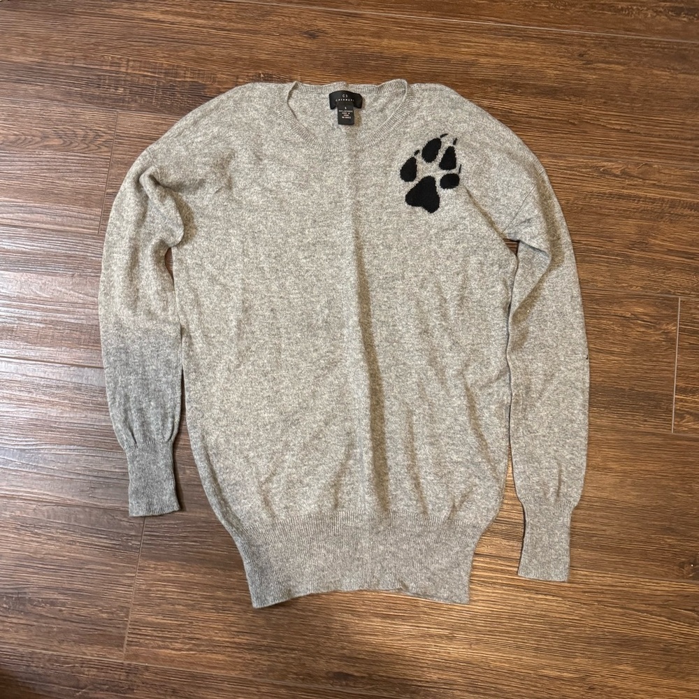 C3 Cashmere Pawprint Sweater